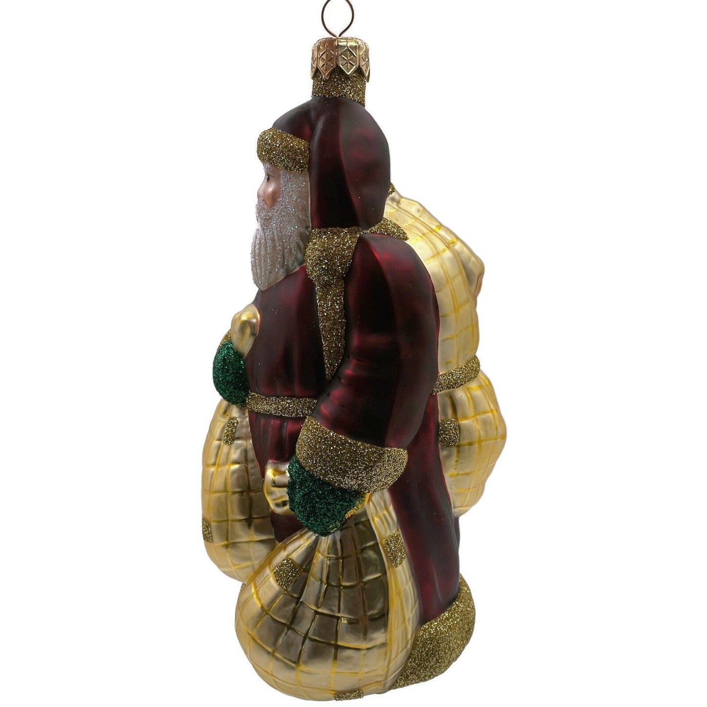 Patricia Breen Laden With Love Bordeaux Green Mittens Christmas Tree Ornament