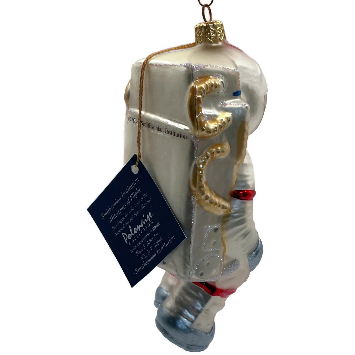 Astronaut Space Man Christmas Ornament Glass Polonaise Smithsonian Institute