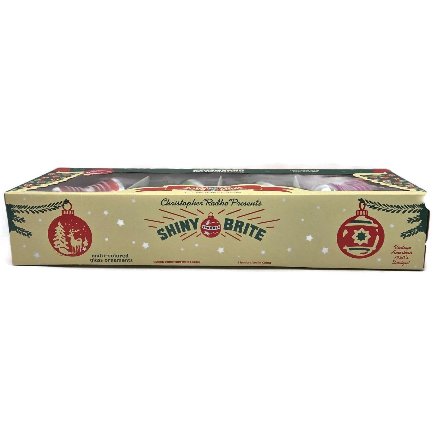 Christopher Radko Shiny Brite Ringing Bells Christmas Tree Ornament Set 4017580