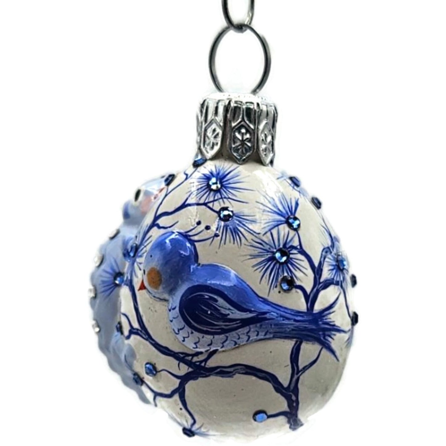 Patricia Breen Springtime Chameleon Blue Bird Spring Christmas Ornament