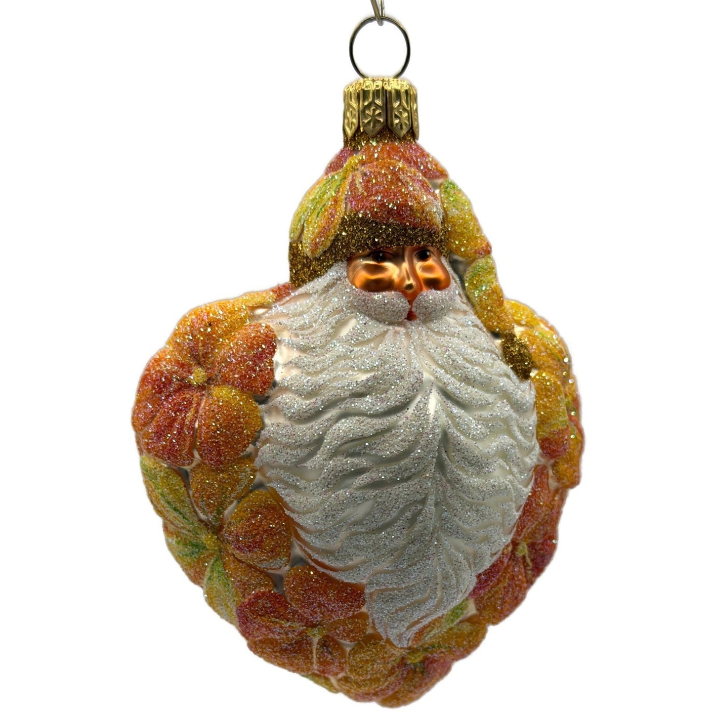 Patricia Breen Heart For Henry Nasturtium Orange Flower Santa Spring Ornament