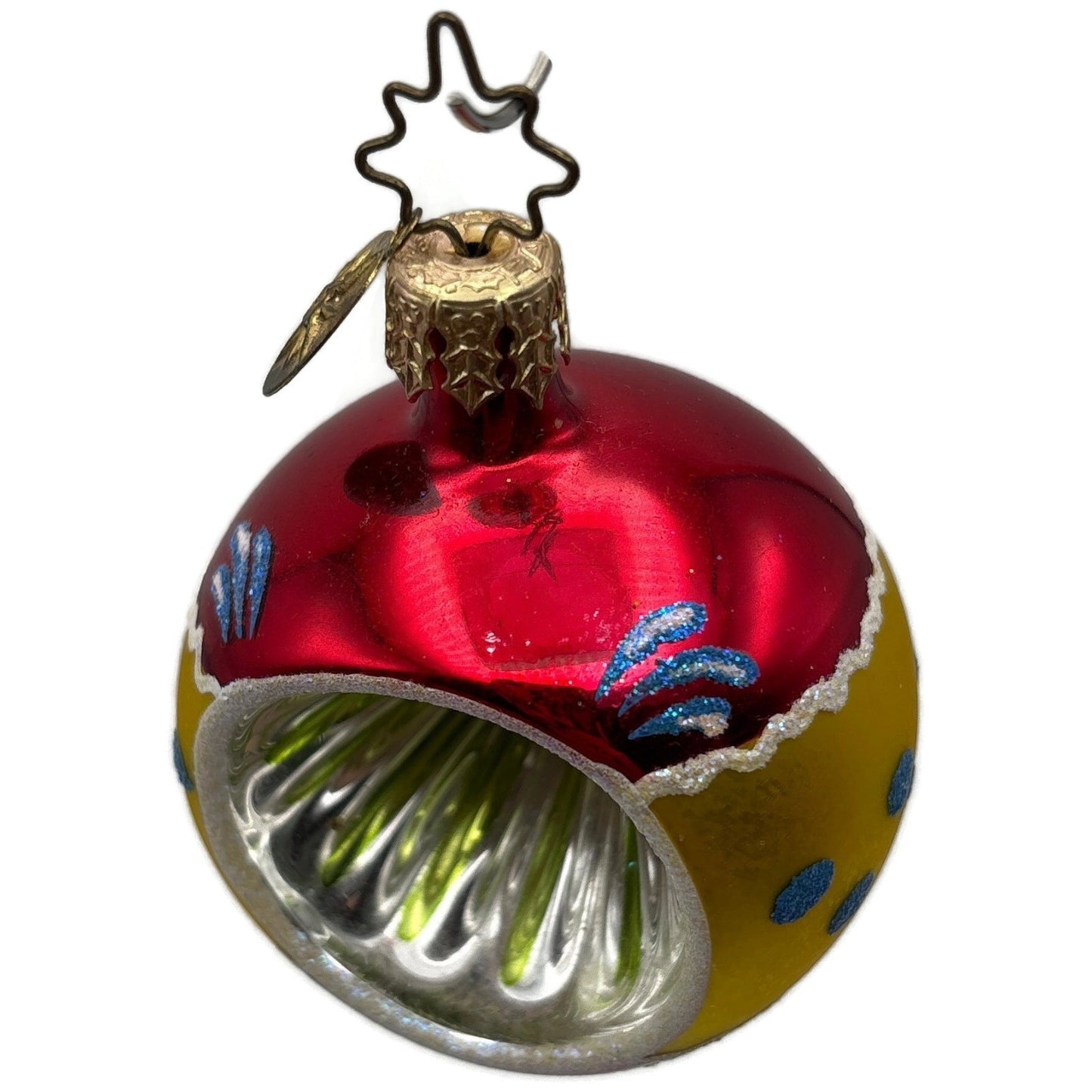 Christopher Radko Fantasia Kensington Glow Reflector Ball Christmas Ornament