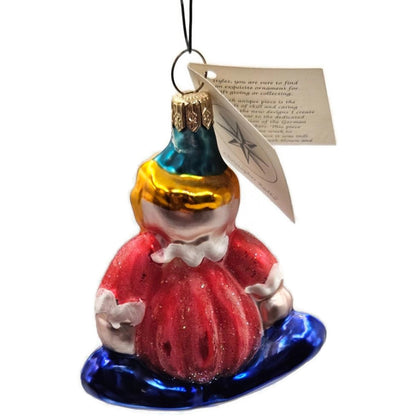 Christopher Radko Casey the Clown Red Made in Germany Christmas Tree Ornament