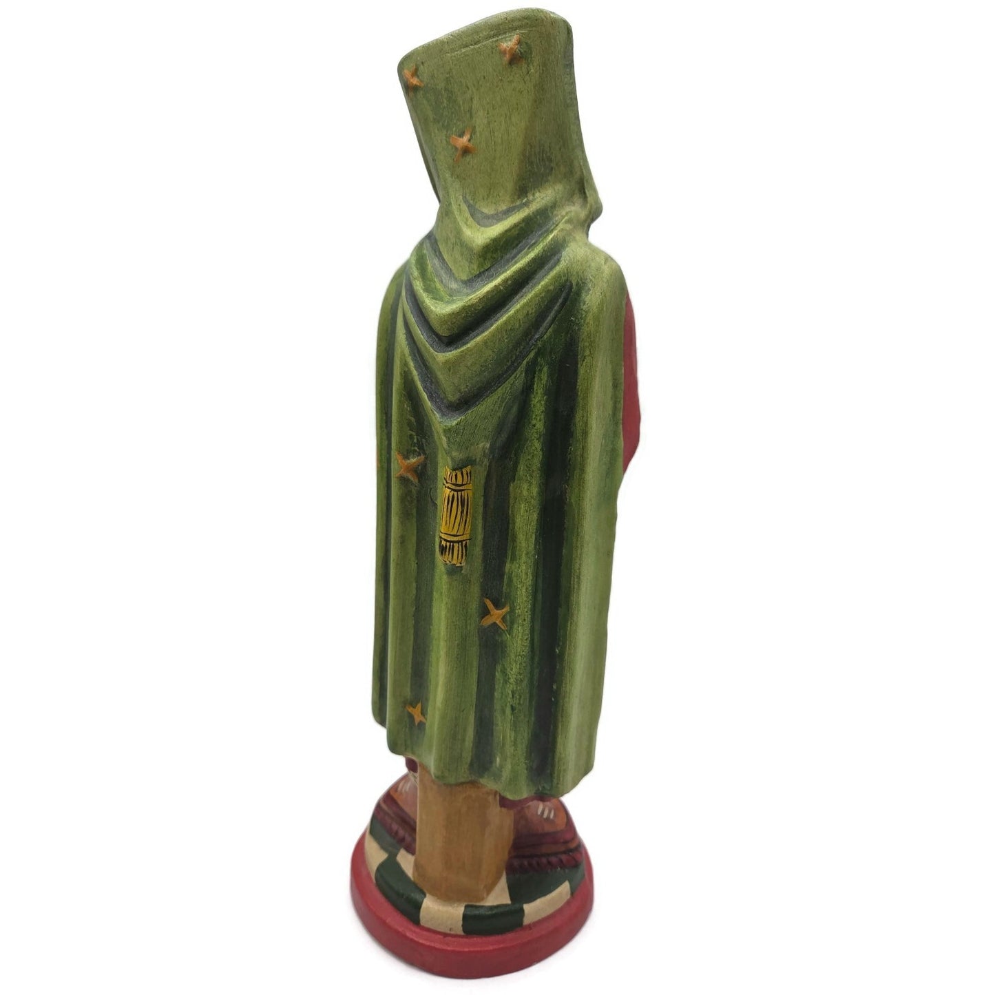 Vaillancourt Scandinavian Cubistic Father Chalkware Folk Art Christmas Figurine
