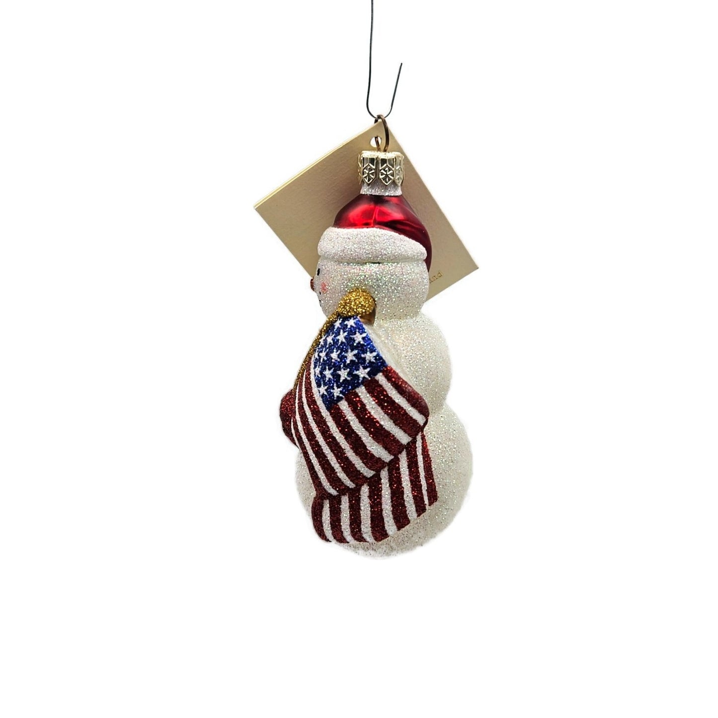 Patricia Breen Miniature Bunker Hill Snowman American Flag Patriotic Ornament