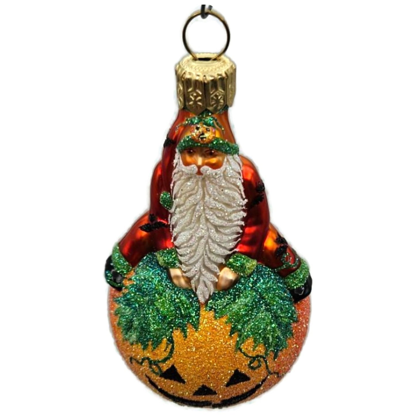 Patricia Breen Halloween Snow Frolic Santa Claus Jack-O-Lantern X-Mas Ornament