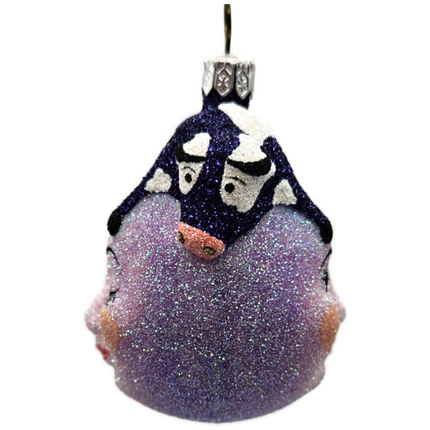 Patricia Breen Miniature And The Cow Jumped Purple Christmas Tree Ornament CATZ