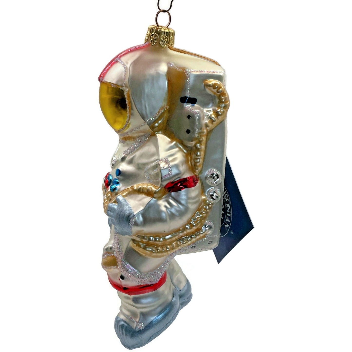 Astronaut Space Man Christmas Ornament Glass Polonaise Smithsonian Institute