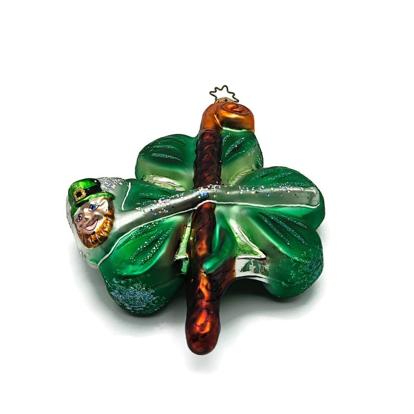 Christopher Radko Shillelaghans Clover Leaf Shamrock St Patrick Ornament 0103600