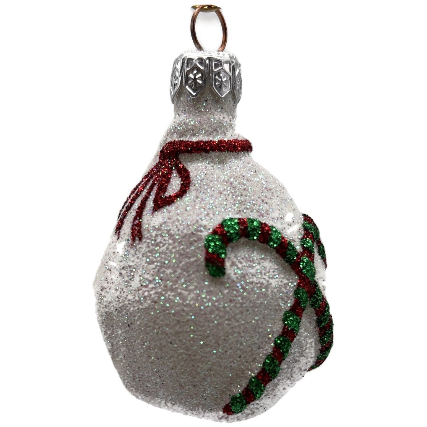 Patricia Breen Peppermint Sack Pearl Candy Canes Striped Christmas Tree Ornament