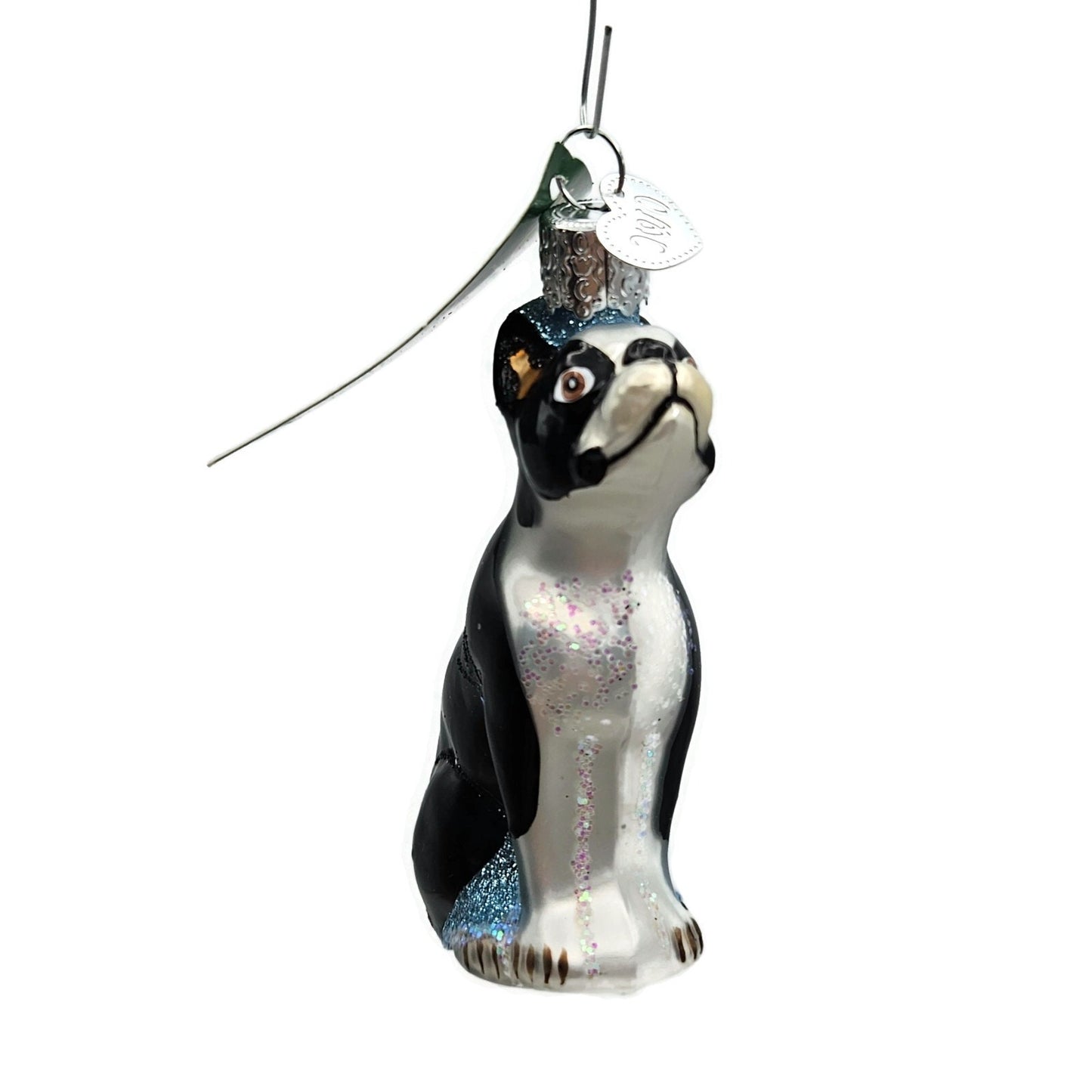 Old World Christmas Boston Terrier Dog Pet Animal Christmas Holiday Ornament OWC