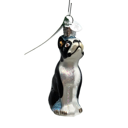 Old World Christmas Boston Terrier Dog Pet Animal Christmas Holiday Ornament OWC