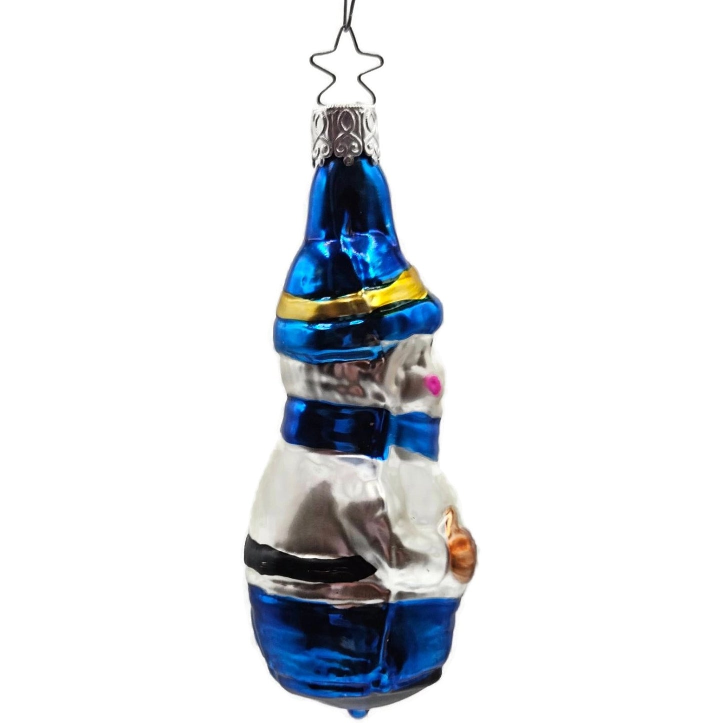 Keystone Cop Stop Star Cap Inge Glass Old World Christmas Tree Ornament OWC