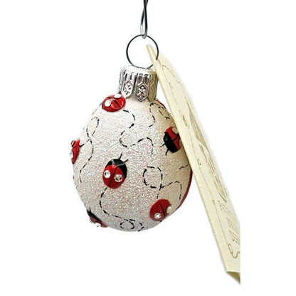 Patricia Breen Springtime Chameleon Ladybugs Red Spring Christmas Tree Ornament