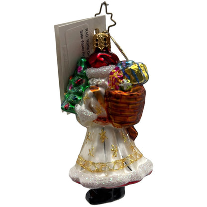 Christopher Radko Satin Winter Nick Little Gems Christmas Tree Ornament 1011242