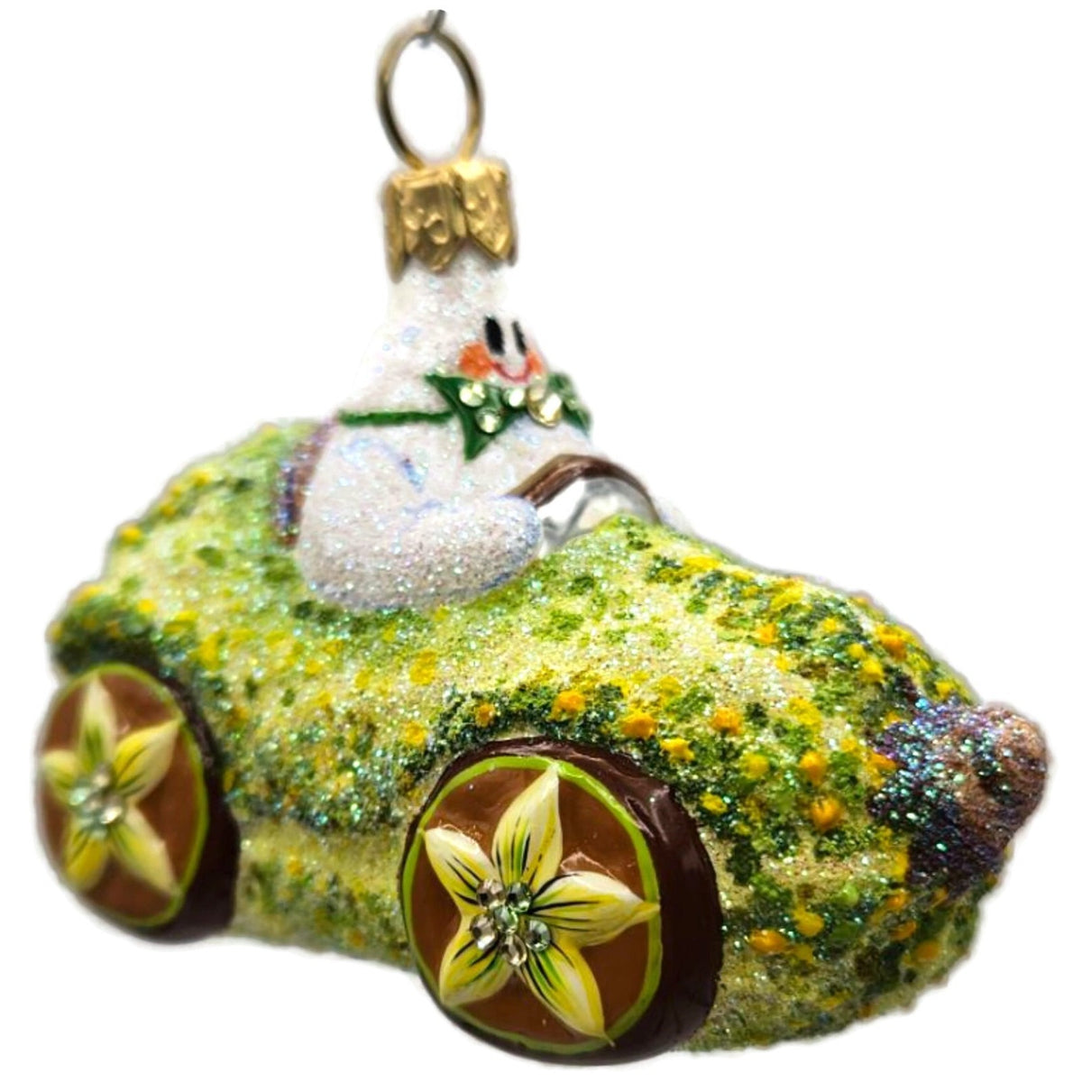 Patricia Breen Halloween Hybrid Green Gourd White Ghost Christmas Ornament 3011