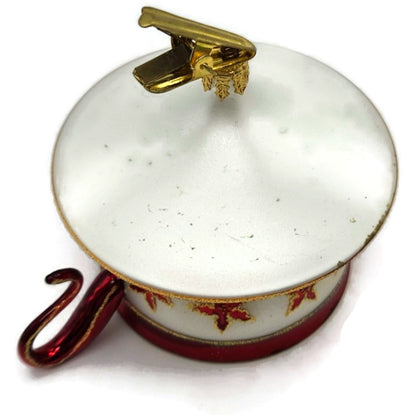 Christopher Radko Christmas Cups Poinsettia Red Teacup Clip On Ornament 3010532