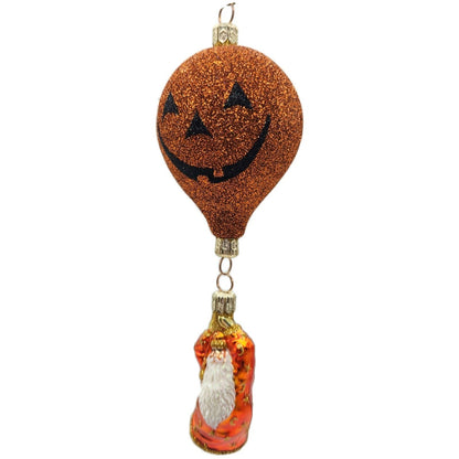 Patricia Breen Into The Blue Pumpkin Orange Santa Halloween Christmas Ornament