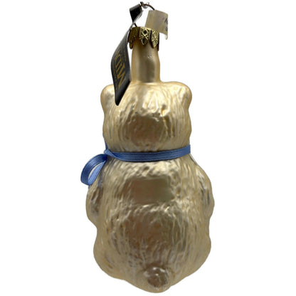 Babys First Teddy Bear Blue Heart Christmas Ornament Midwest of Cannon Falls