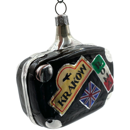 Patricia Breen Valise Black Krakow UK Travel Christmas Holiday Tree Ornament