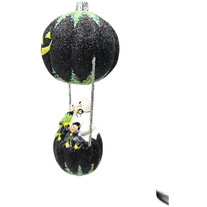 Patricia Breen Sweet Seekers Black Pumpkin Ghost Bat Halloween Tree Ornament