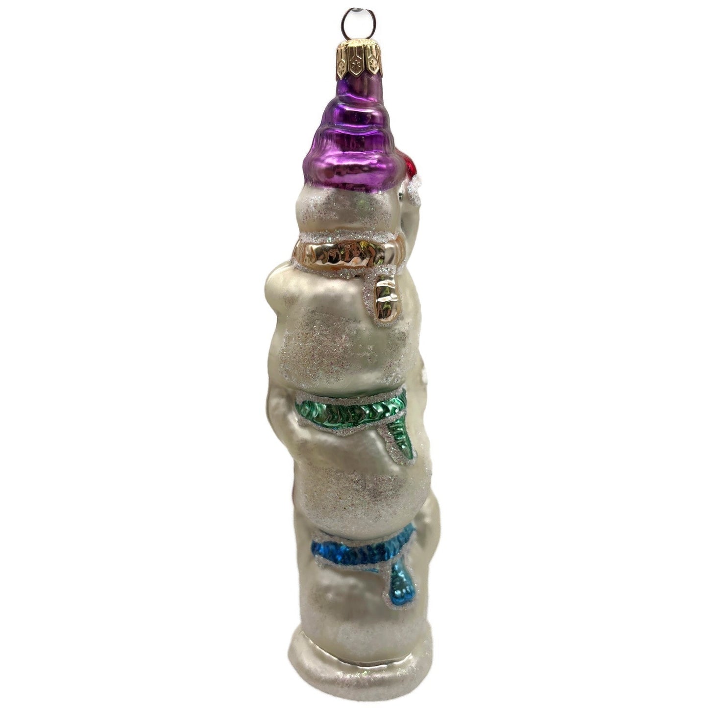 Christopher Radko Snowtem Pole Snowmen Christmas Tree Ornament 96-155-0
