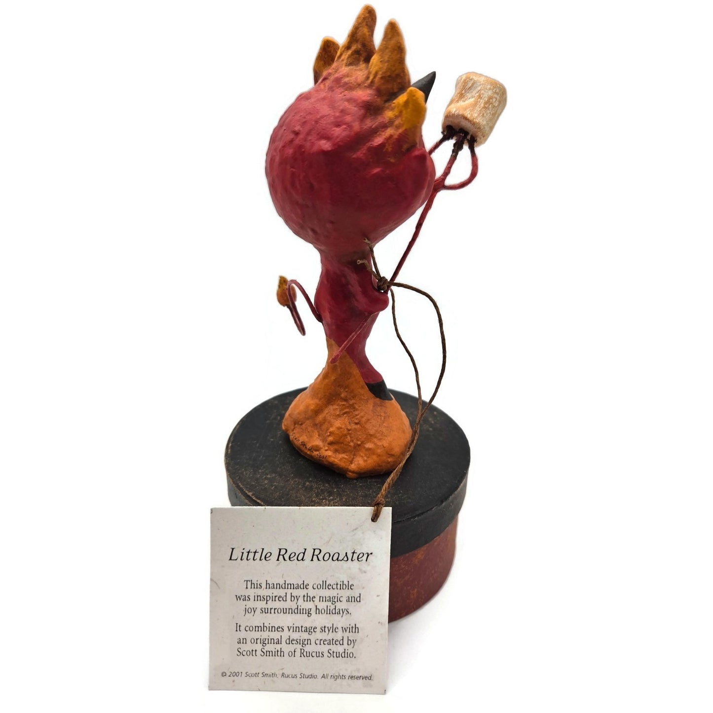 Rucus Studio Scott Smith Little Red Roaster Devil Figure Halloween Container