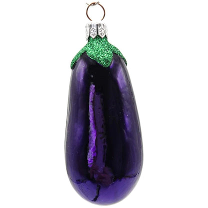 Patricia Breen Walk In Marche Ouvert Un Aubergine Eggplant Christmas Ornament