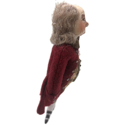 Gladys Boalt Benjamin Franklin Founding Father USA Christmas Ornament Signed