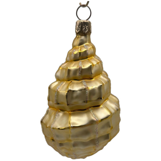 Patricia Breen Eric's Shell Gold Summer Nautical Aquatic Christmas Ornament CATZ