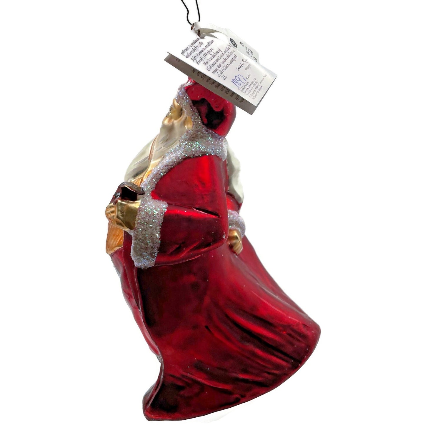 Christopher Radko Santa Calls Limited Edition Saks 5th Avenue Christmas Ornament