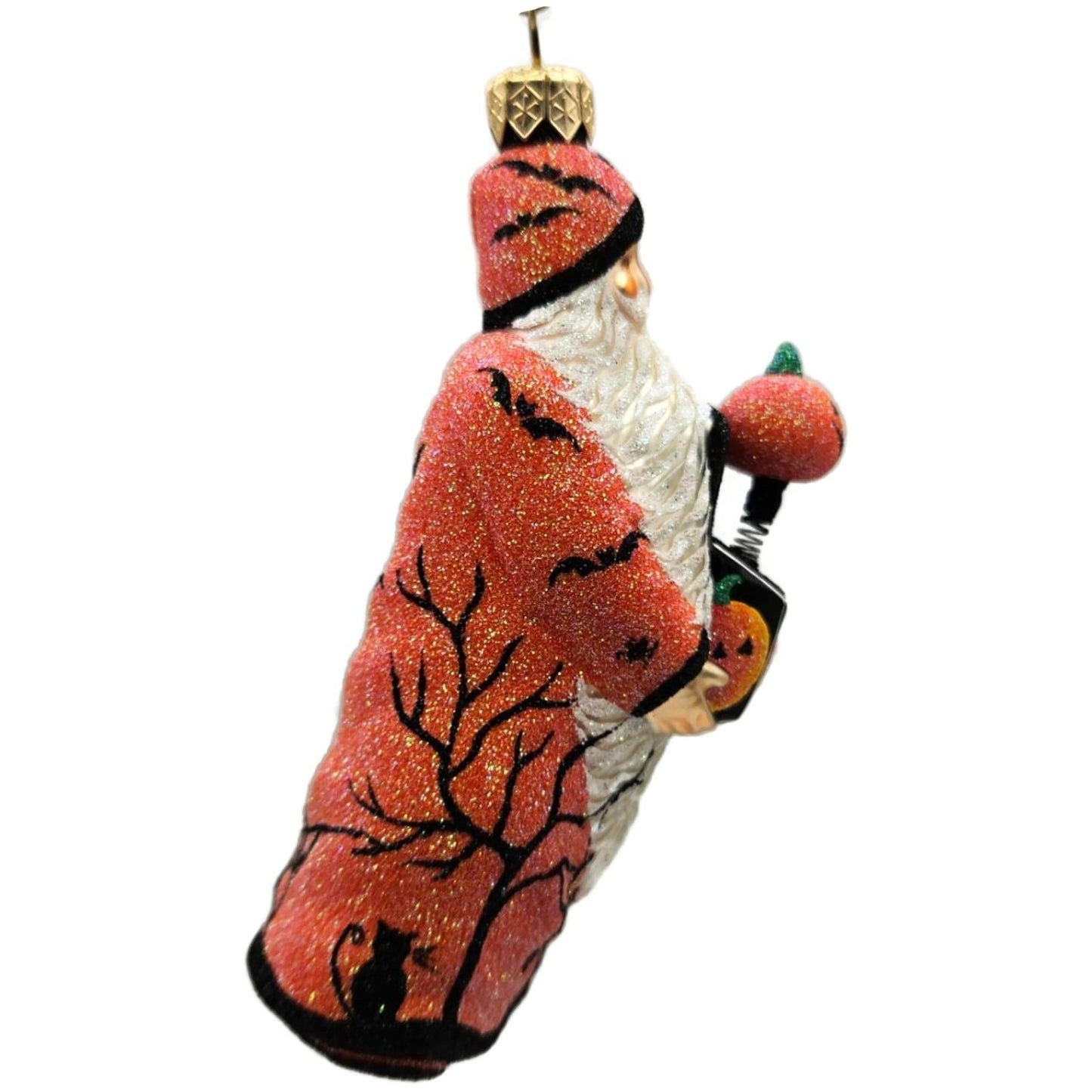 Patricia Breen Jack in the Box Santa Orange With Pumpkin Halloween Ornament NM