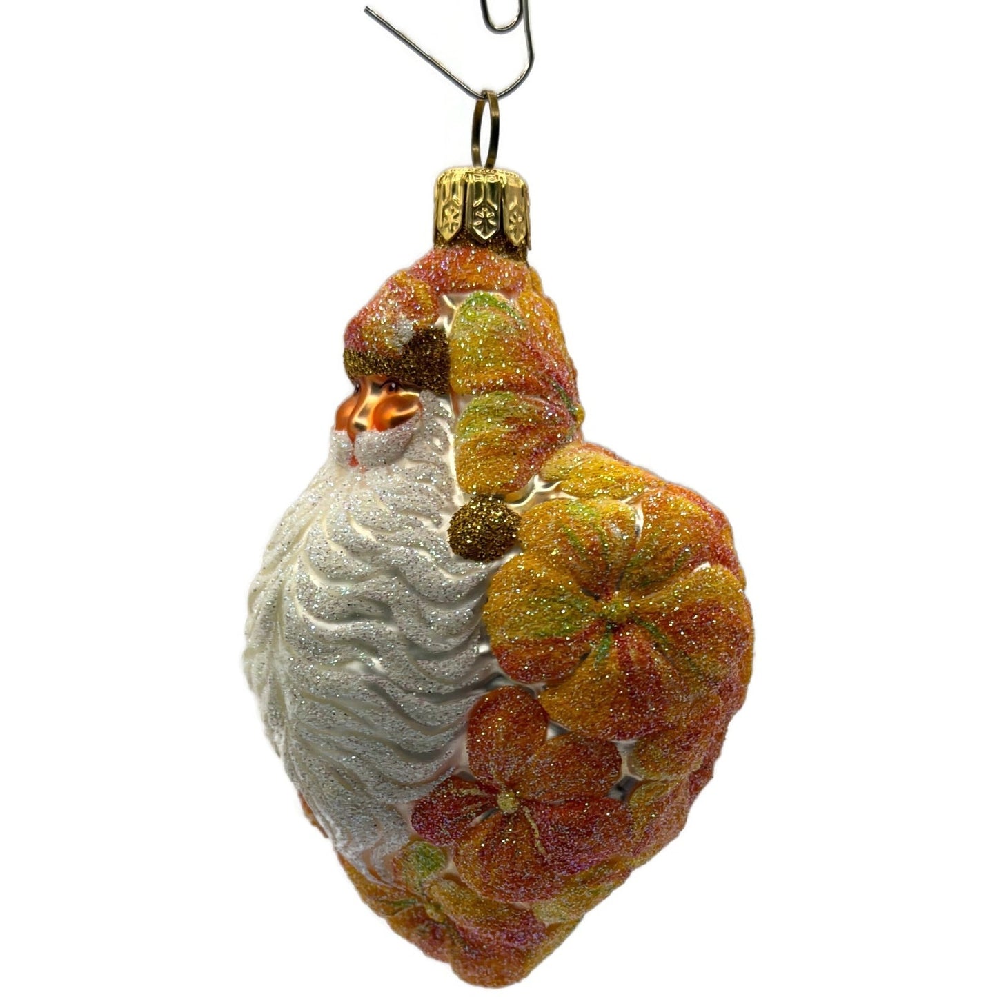 Patricia Breen Heart For Henry Nasturtium Orange Flower Santa Spring Ornament