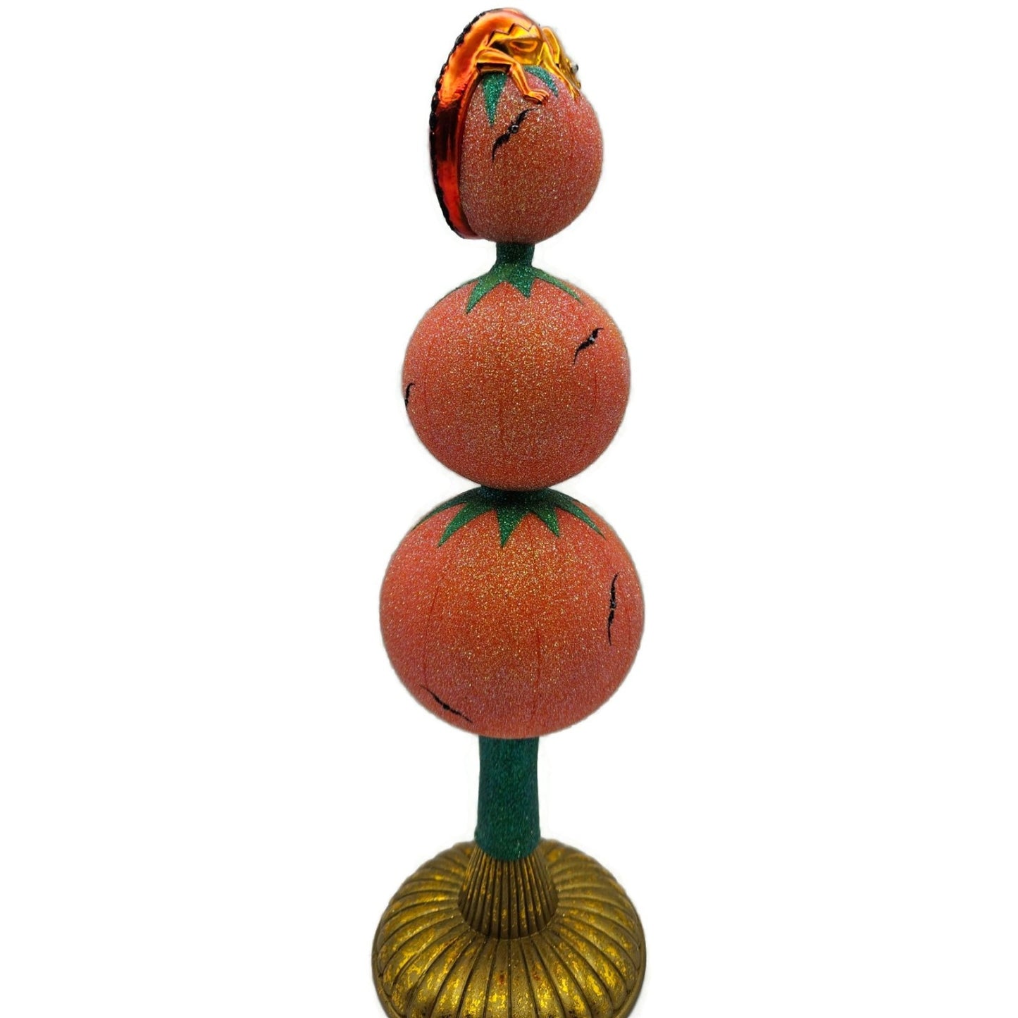 Patricia Breen Chameleon Finial Halloween Pumpkins Jack-O-Lantern Tree Topper