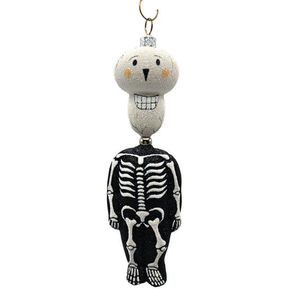 Patricia Breen Kinetic Skelton Black White Skeleton Halloween Christmas Ornament