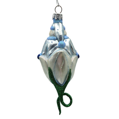 Patricia Breen Bluebell Santa Claus Polka Dots Spring Christmas Tree Ornament