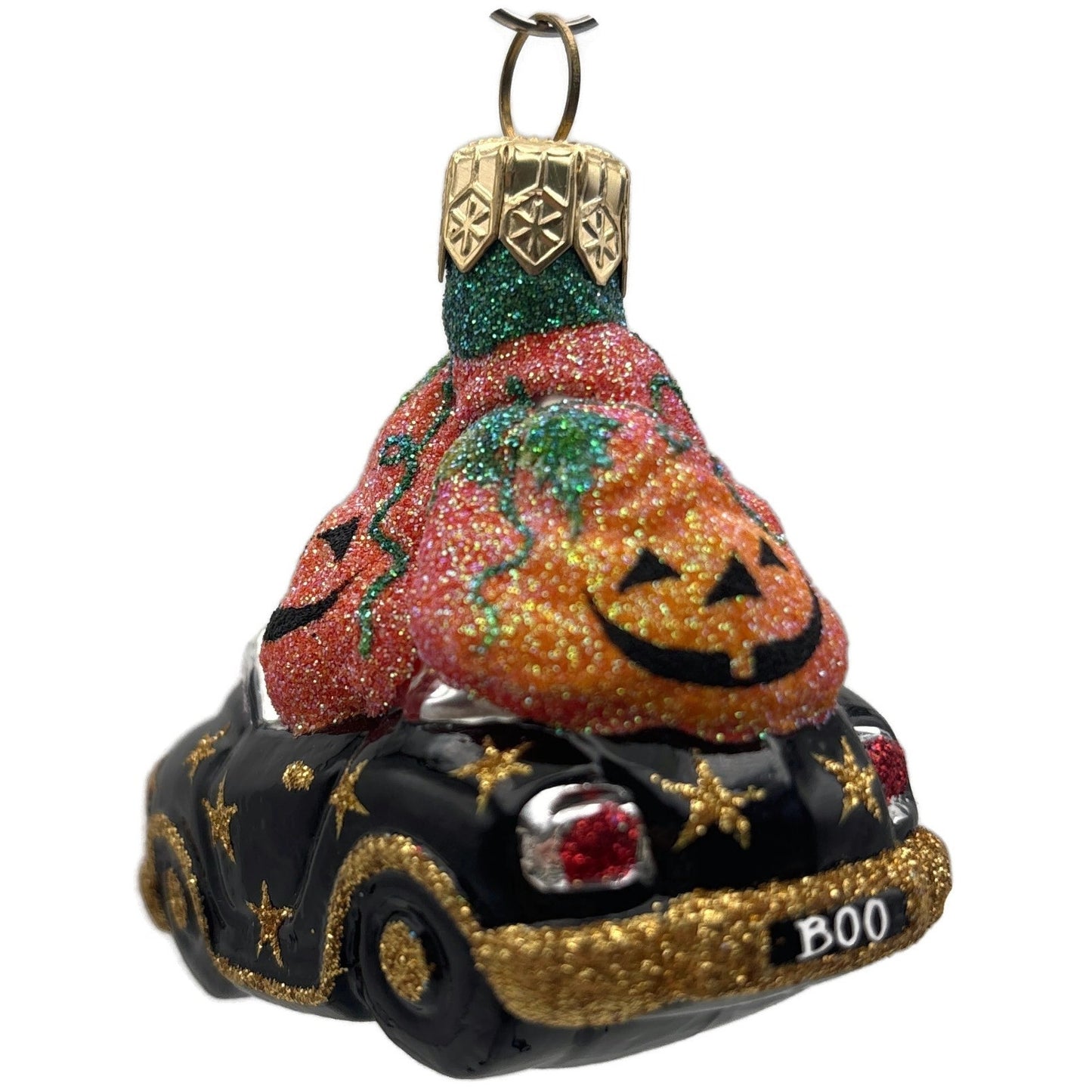 Patricia Breen Knightsbridge Santa Halloween Black Pumpkin Christmas Ornament