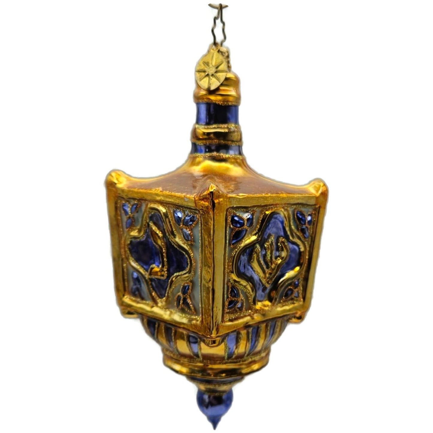 Christopher Radko Dream Spinner Gold Dreidel Hanukkah Christmas Ornament 1011277