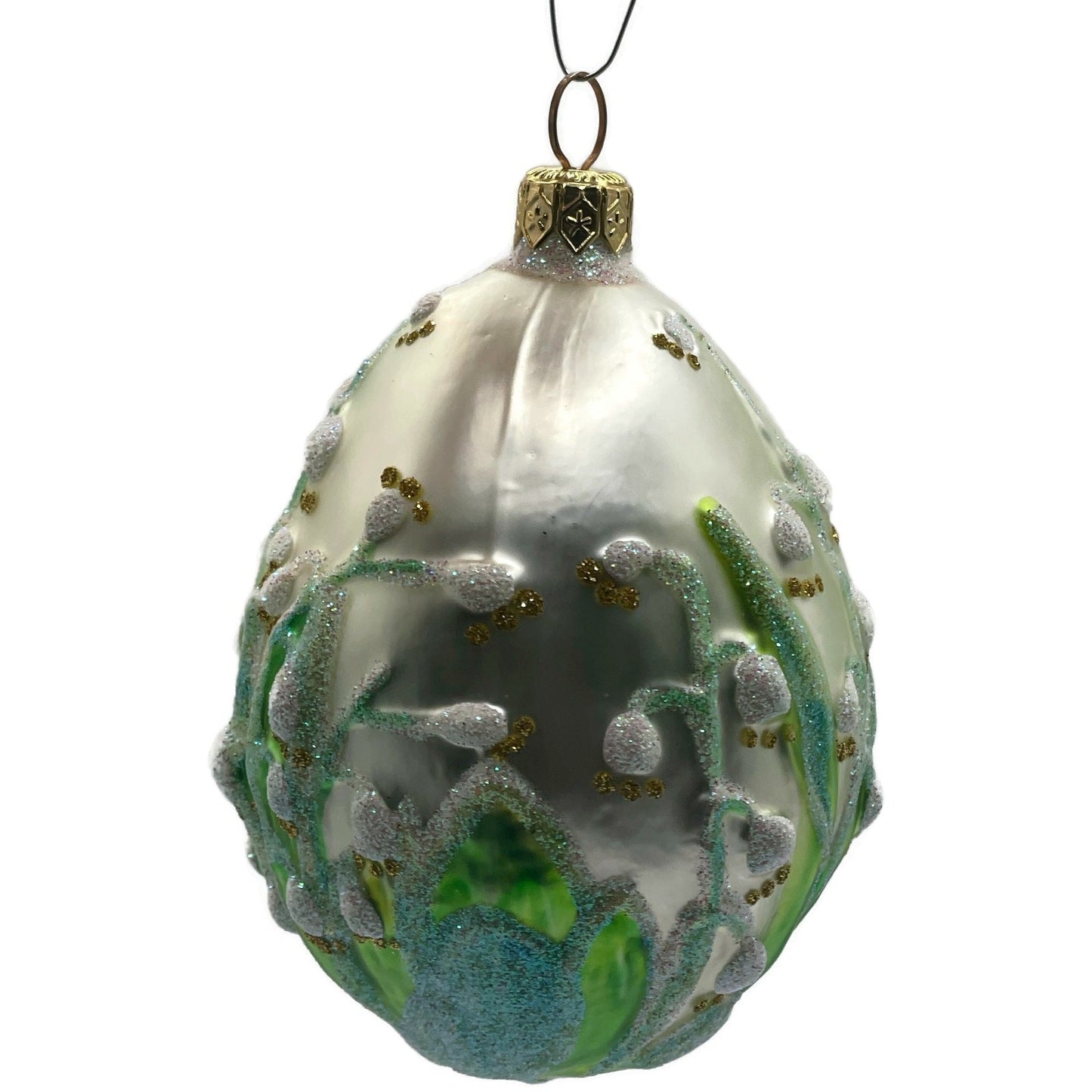 Patricia Breen Lily of the Valley Flowers Easter Egg Spring Christmas Ornament