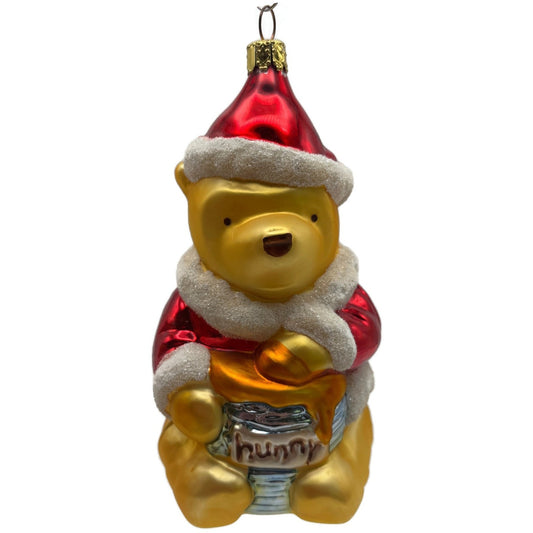 Winnie the Pooh Bear Honey Santa Hat Christmas Ornament Midwest Of Cannon Falls