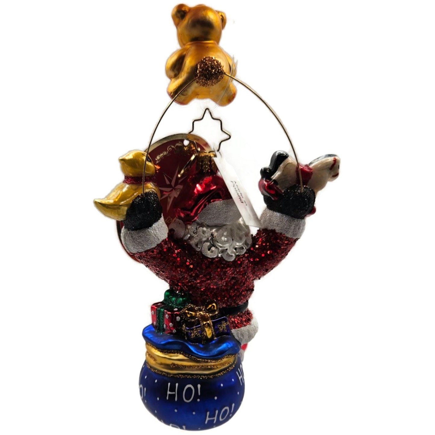 Christopher Radko Which Toy Will Santa Choose Bear Christmas Ornament 1020820