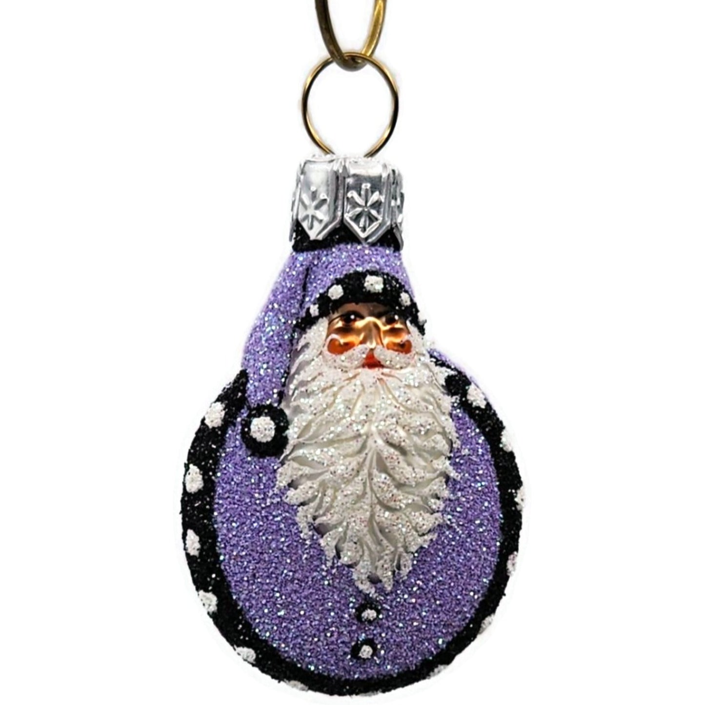Patricia Breen Ladybug Noel Lavender Glittered Spring Christmas Ornament CATZ