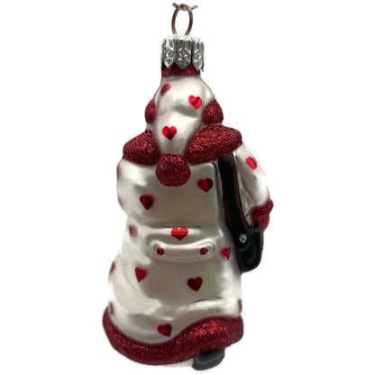 Patricia Breen Miniature Through Rain And Snow Pearl Hearts Valentines Ornament