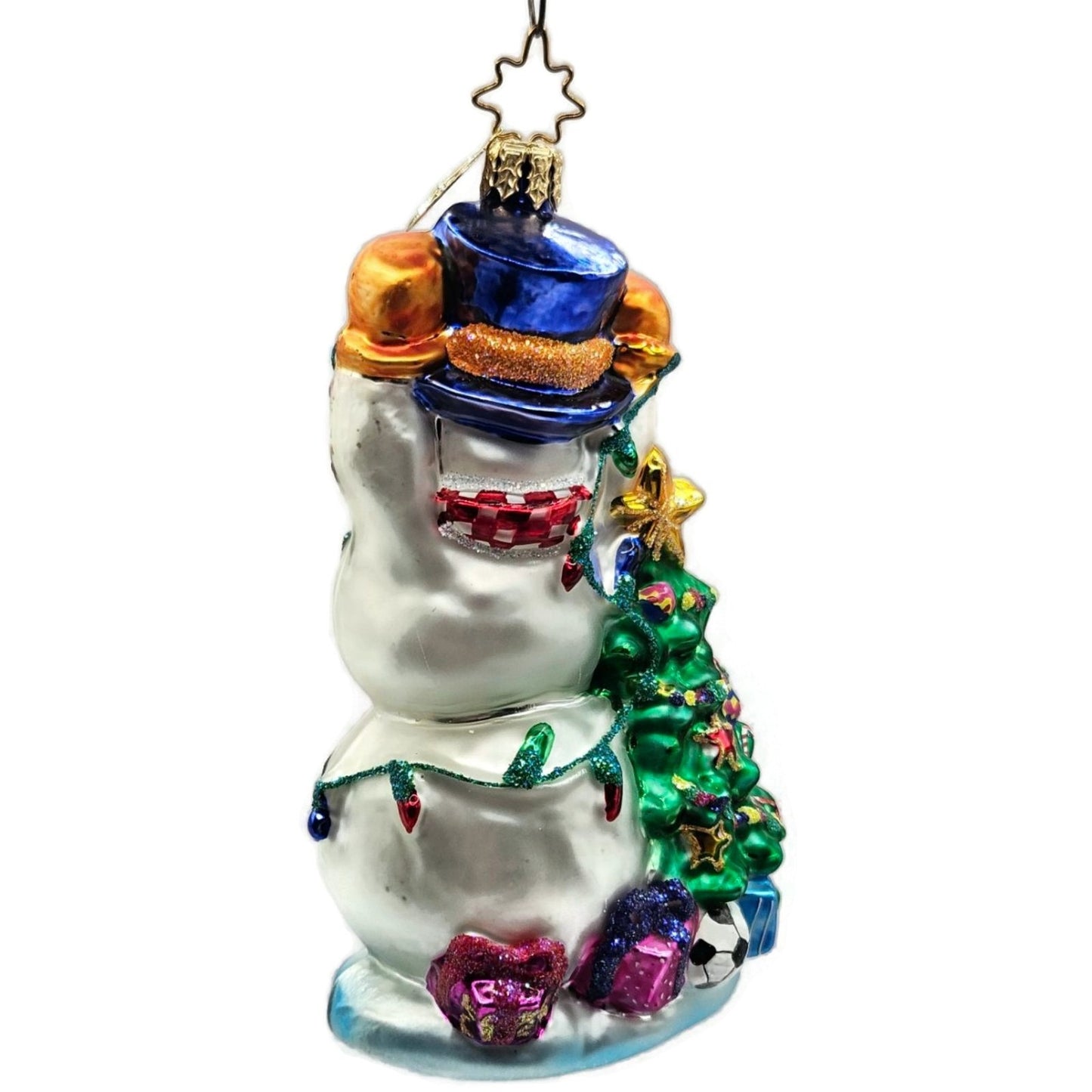 Christopher Radko Tangled Tidings Snowman Christmas Tree Ornament 02-0523-CB