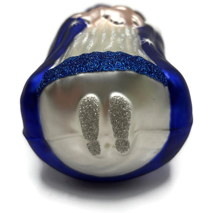 Patricia Breen Madonna of the Sun Cobalt Blue Stars Christmas Tree Ornament