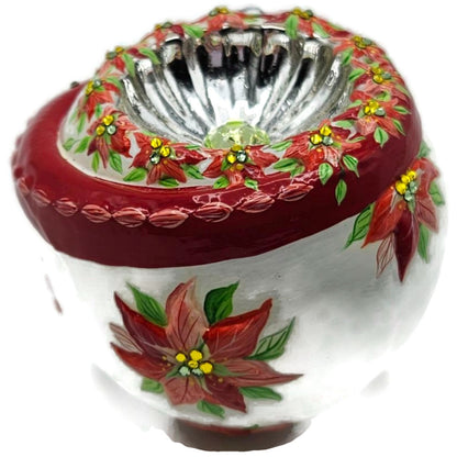 Patricia Breen Happy Holidays Hamish Poinsettia Chameleon Christmas Ornament