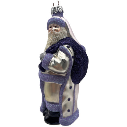 Patricia Breen Jordan Santa Purple Lavender Christmas Tree Ornament Milaeger's