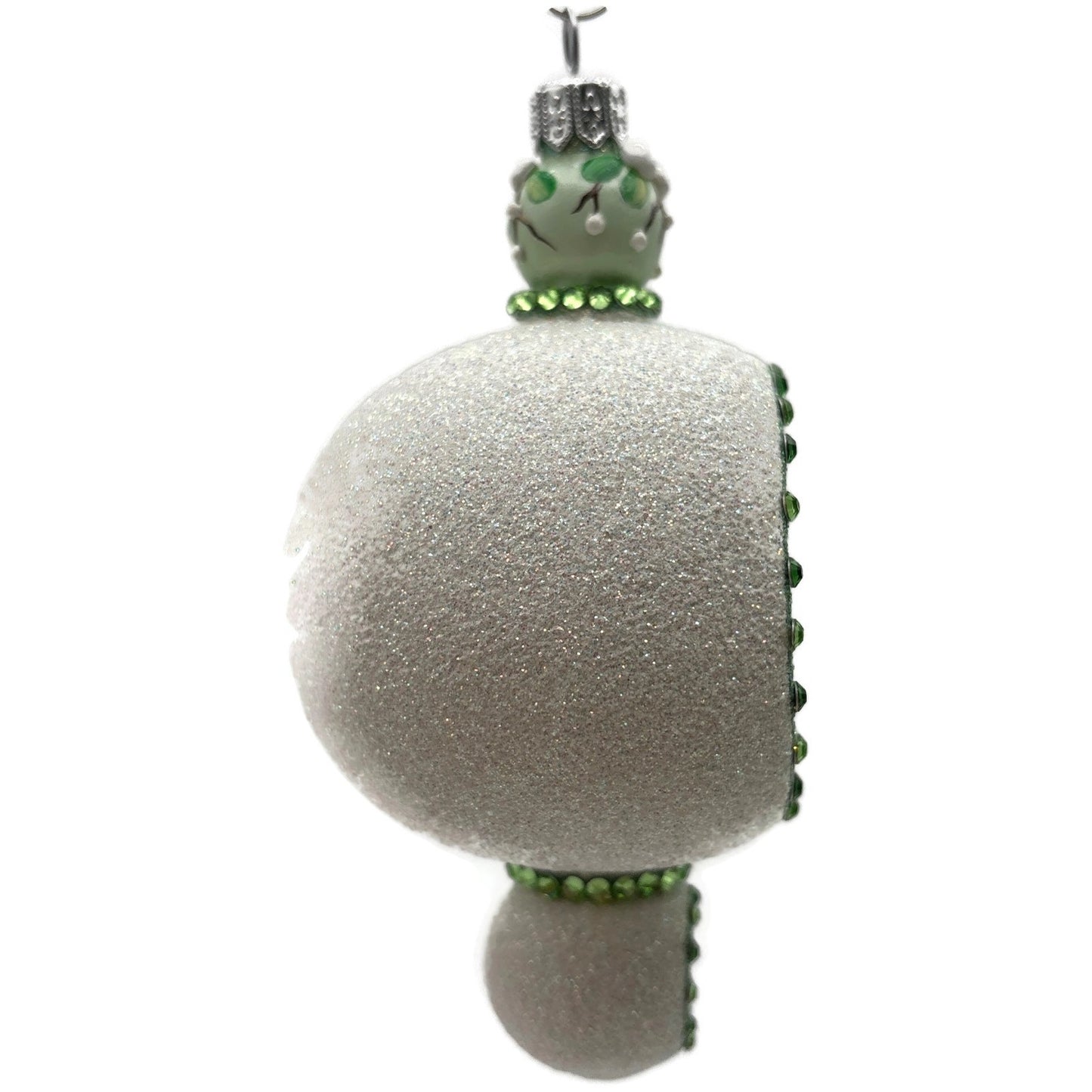 Patricia Breen Du Barry Reflector Mistletoe Reindeer Orb Christmas Tree Ornament