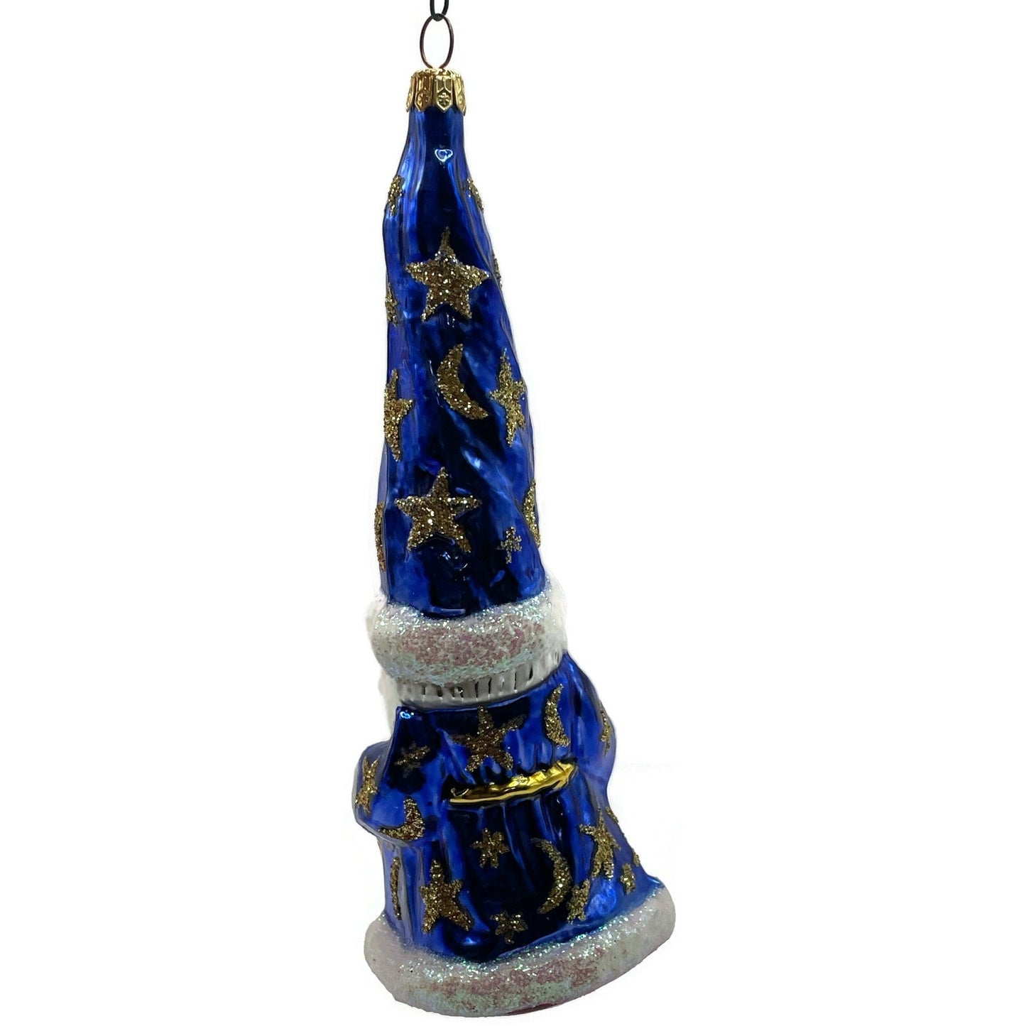 Christopher Radko Magic Munchkin Moon Wizard Blue Star Christmas Ornament 96-240