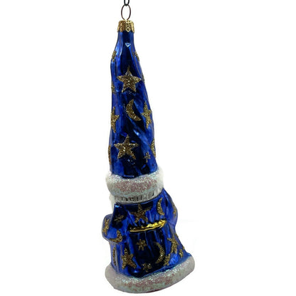 Christopher Radko Magic Munchkin Moon Wizard Blue Star Christmas Ornament 96-240